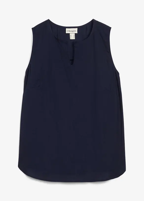 Blouse sans manches en viscose douce, bonprix