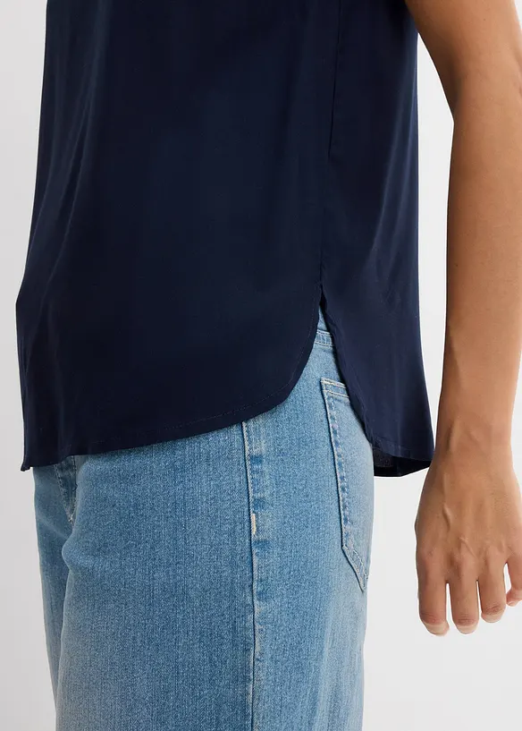 Blouse sans manches en viscose douce, bonprix