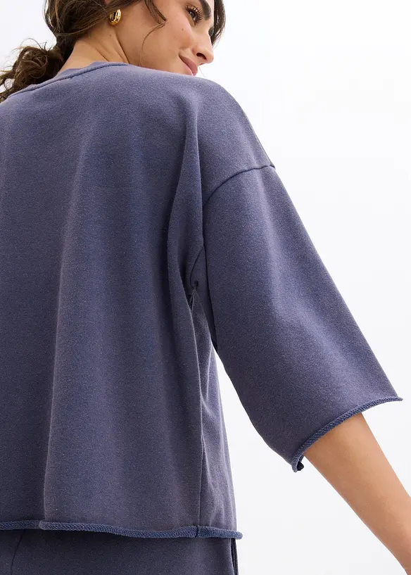 Sweat oversize en coton mélangé, bonprix