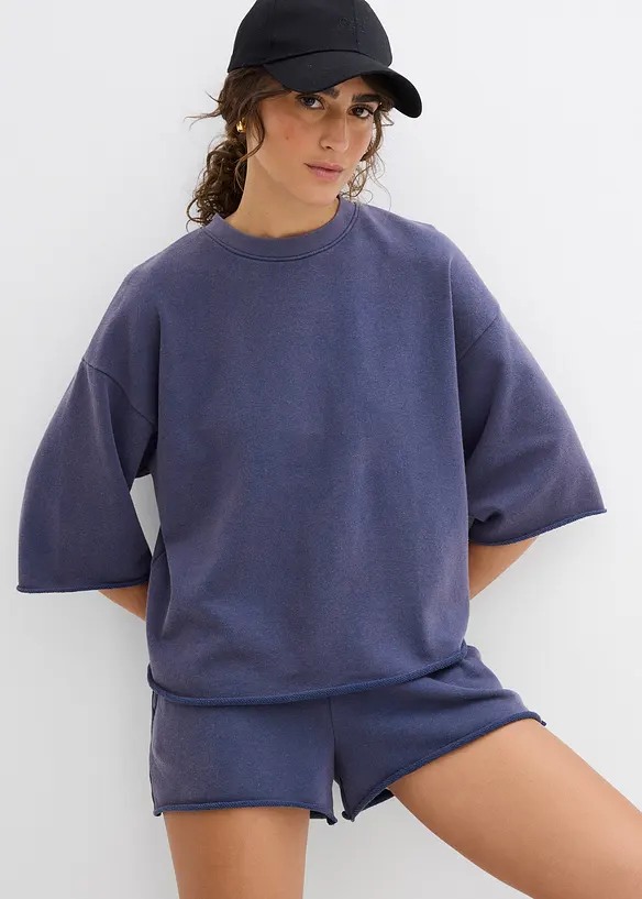 Sweat oversize en coton mélangé, bonprix