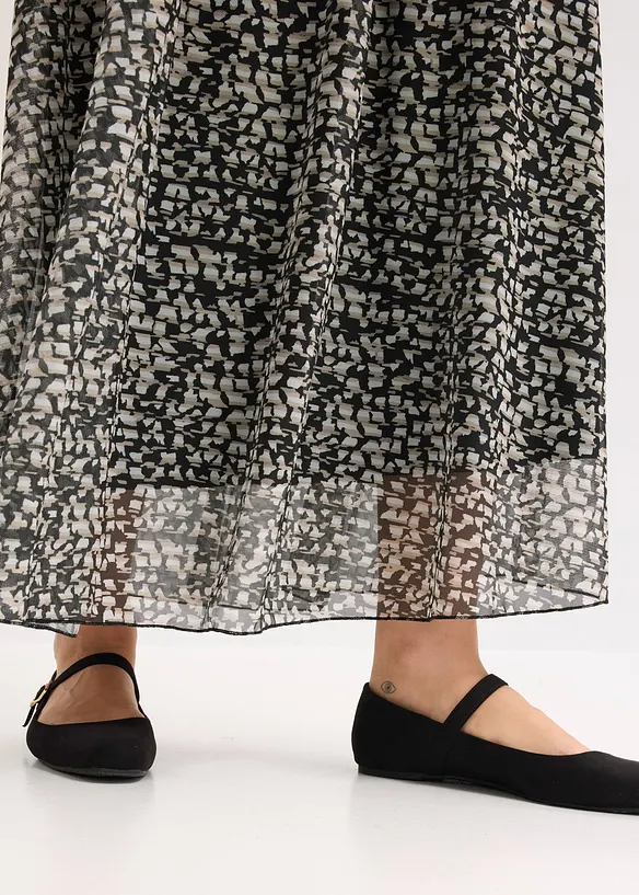 Jupe en jersey et mesh, bonprix