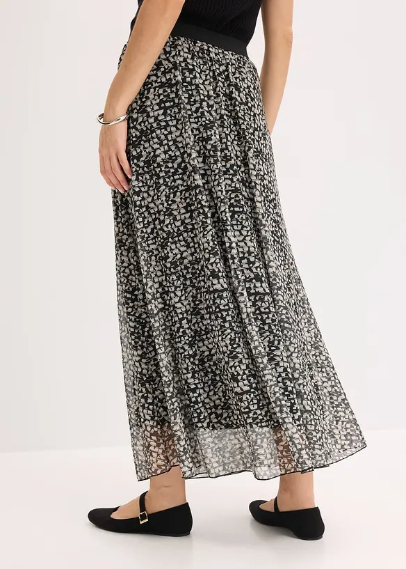 Jupe en jersey et mesh, bonprix