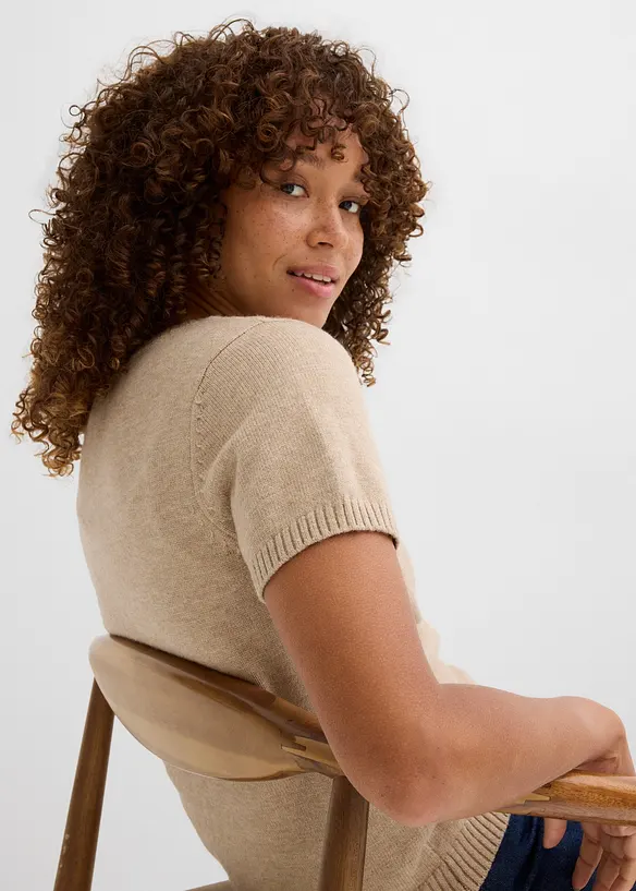 Pull manches courtes, bonprix