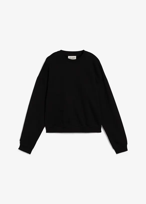 Sweat oversize court 100% coton, bonprix