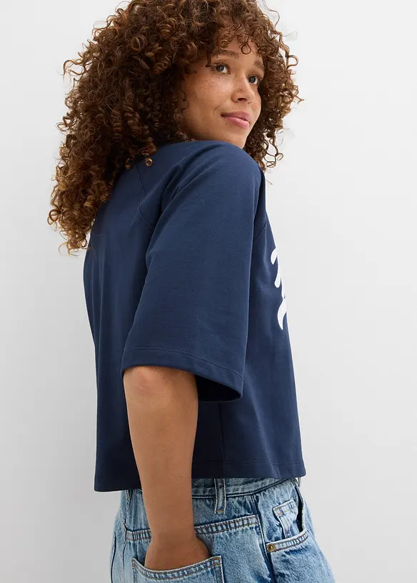 Sweat oversize doux en coton mélangé, bonprix