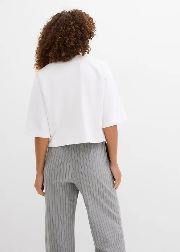 Sweat oversize doux en coton mélangé, bonprix