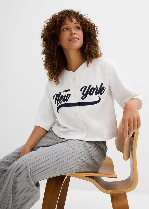 Sweat oversize doux en coton mélangé, bonprix