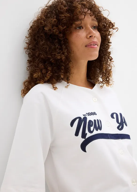 Sweat oversize doux en coton mélangé, bonprix