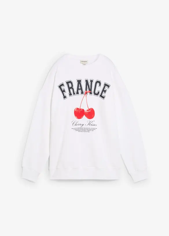 Sweat oversize 100% coton, bonprix