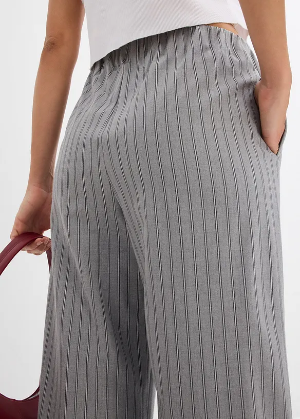 Pantalon fluide à taille élastiquée, bonprix