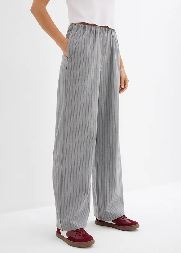 Pantalon fluide à taille élastiquée, bonprix