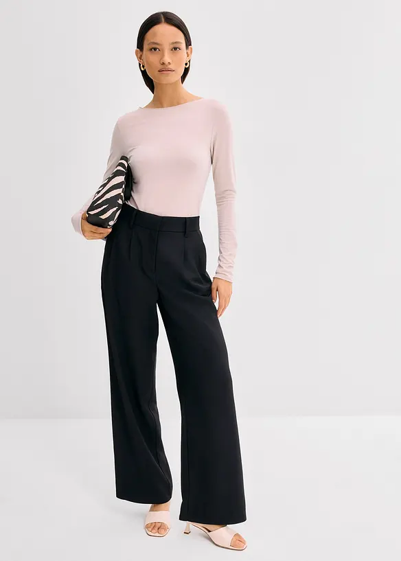 T-shirt manches longues en tissu léger, bonprix