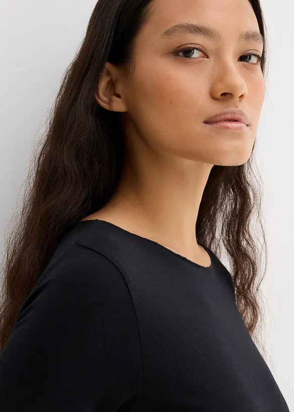 T-shirt manches longues en tissu léger, bonprix