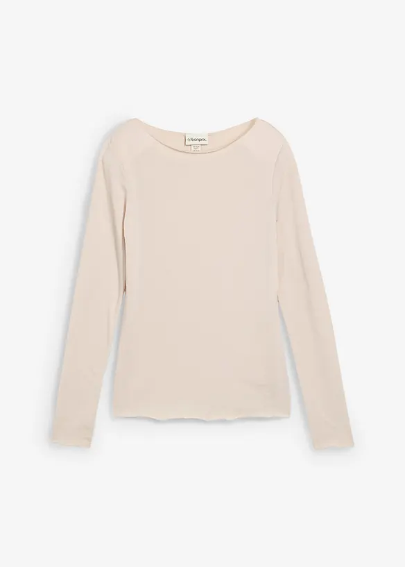 T-shirt manches longues en tissu léger, bonprix