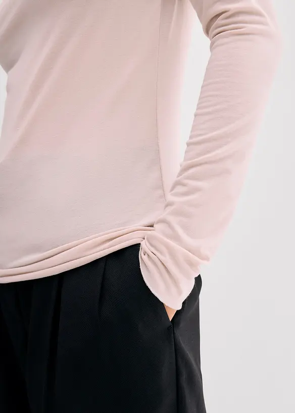 T-shirt manches longues en tissu léger, bonprix