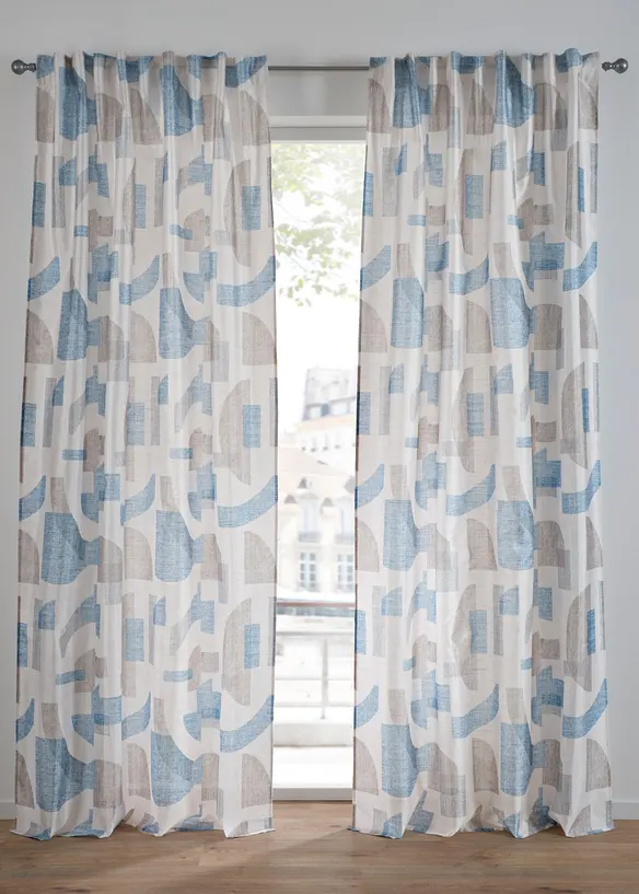 Rideau imprimé aspect soie (1 pce), bonprix