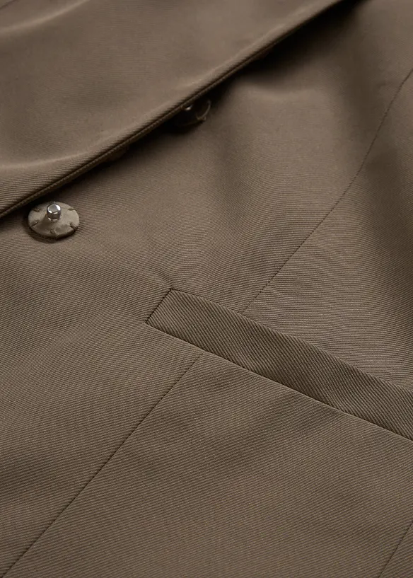 Gilet sans manches long à texture twill, bonprix