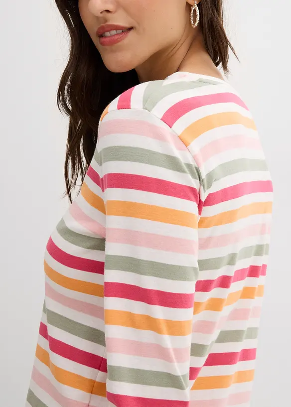 T-shirt manches longues 100% coton, bonprix