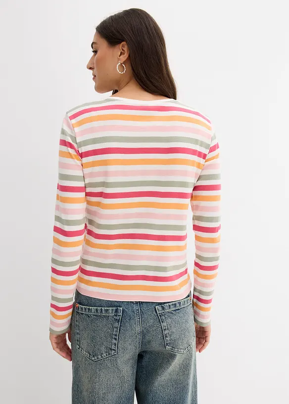 T-shirt manches longues 100% coton, bonprix