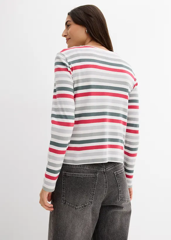 T-shirt manches longues 100% coton, bonprix