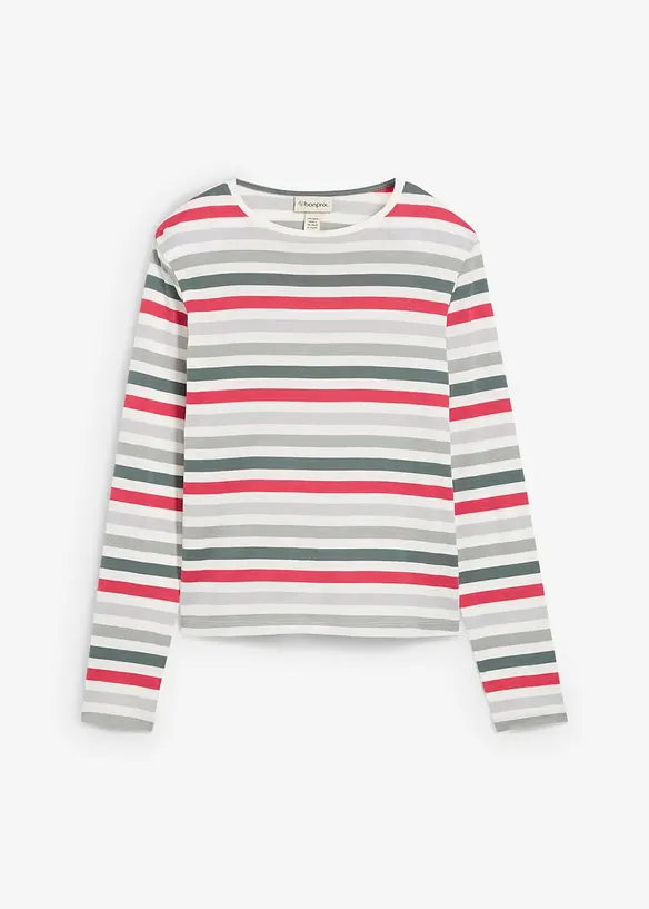 T-shirt manches longues 100% coton, bonprix