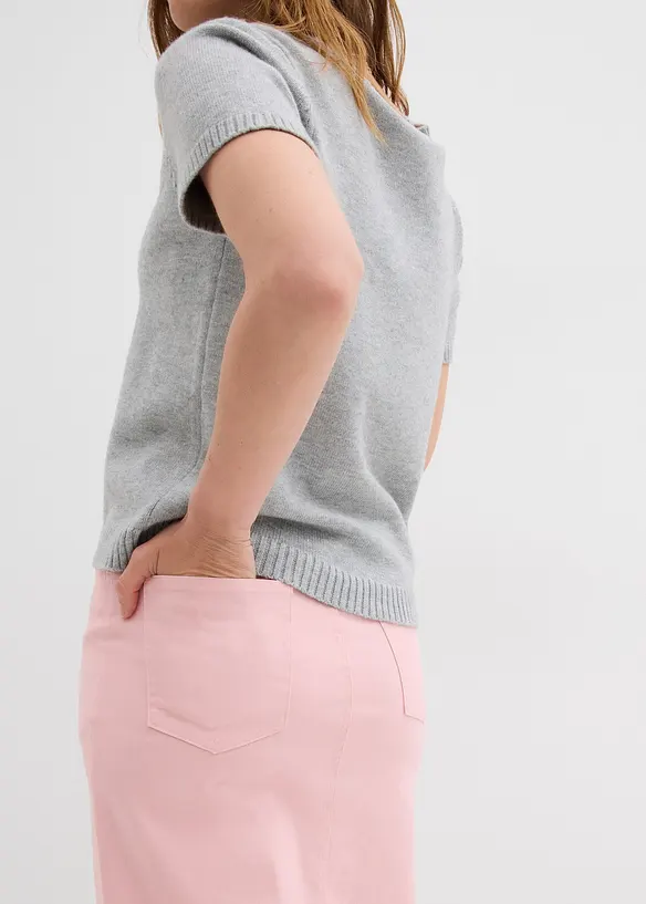 Jupe midi en twill, bonprix