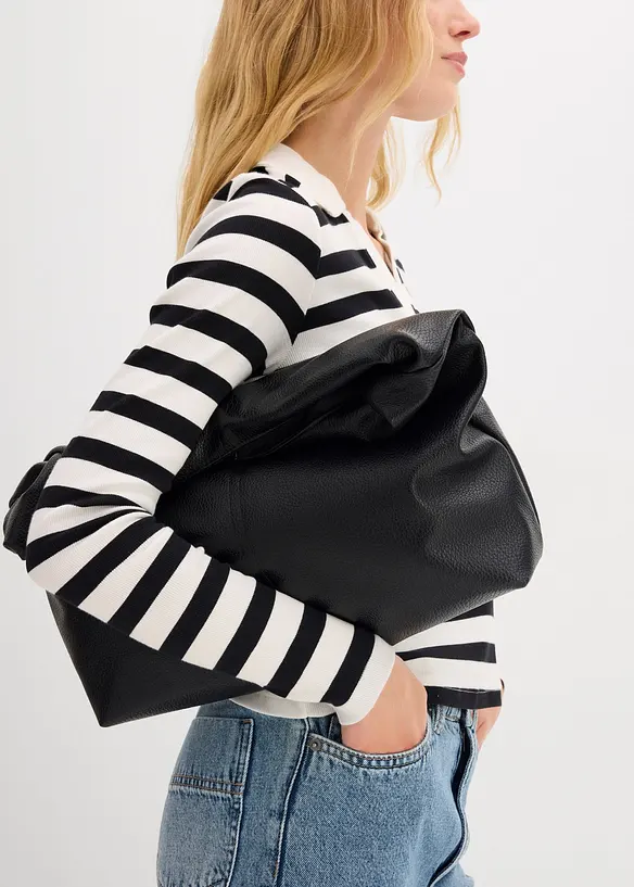 Polo c&ocirc;tel&eacute; &agrave; manches longues, bonprix