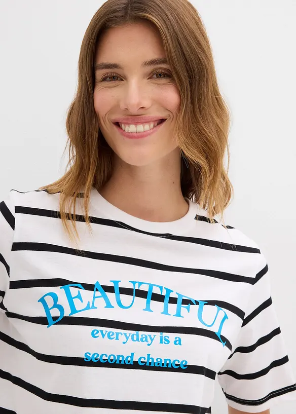 T-shirt ray&eacute; 100% coton, bonprix