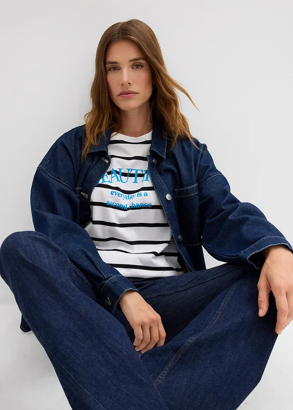 T-shirt ray&eacute; 100% coton, bonprix