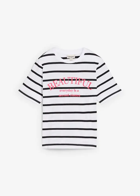 T-shirt rayé 100% coton, bonprix