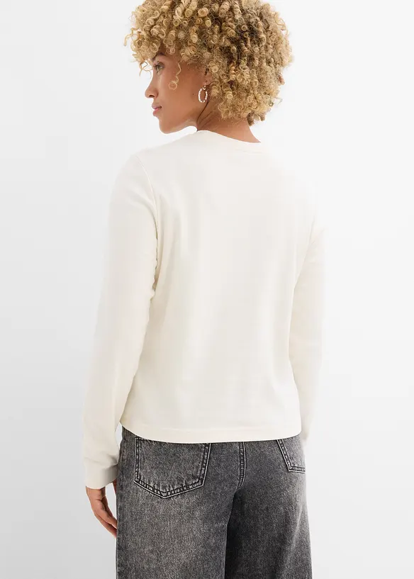 T-shirt manches longues 100% coton, bonprix