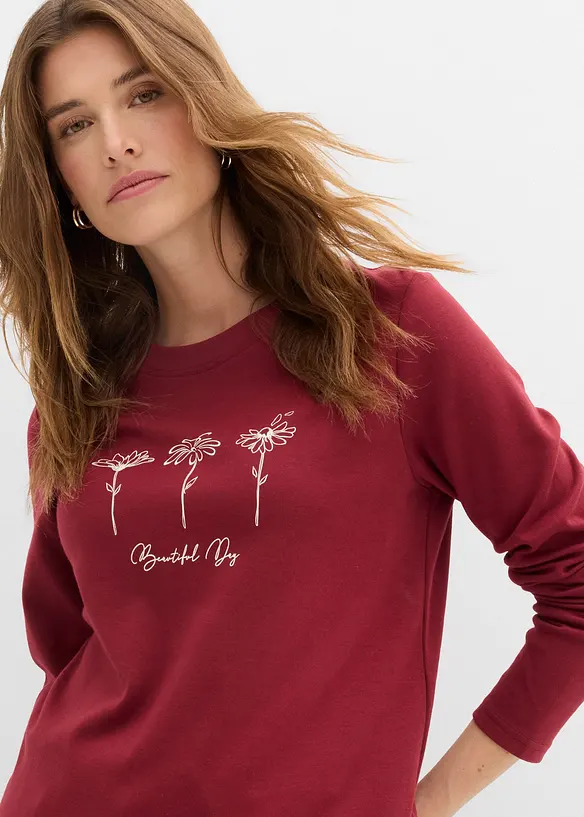 T-shirt manches longues 100% coton, bonprix