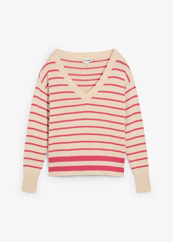 Pull en coton mélangé, bonprix