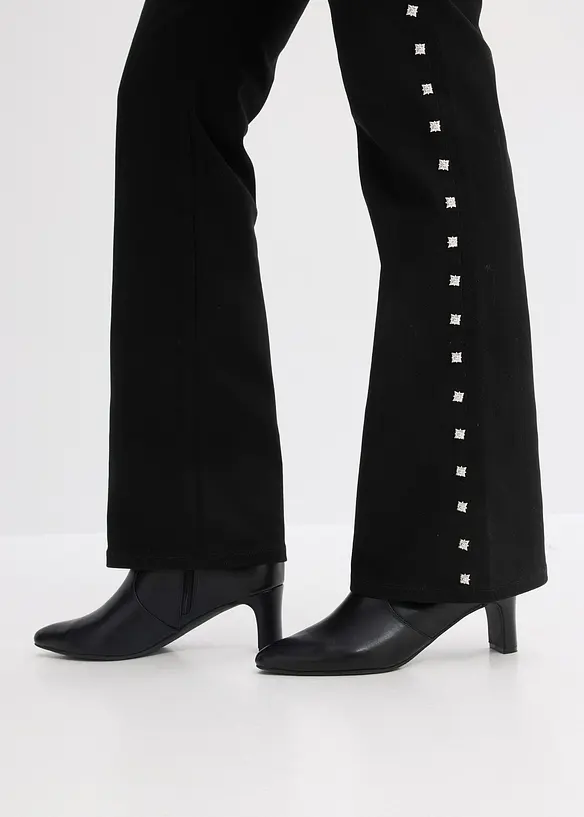 Pantalon twill à rivets, bonprix