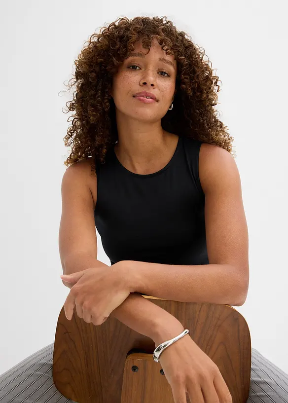 Lot de 2 crop tops ajustés, bonprix