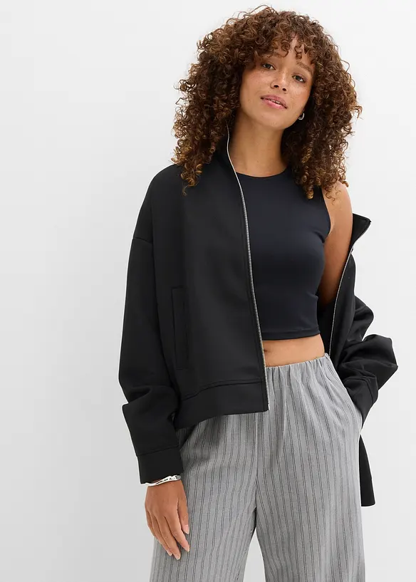 Lot de 2 crop tops ajustés, bonprix