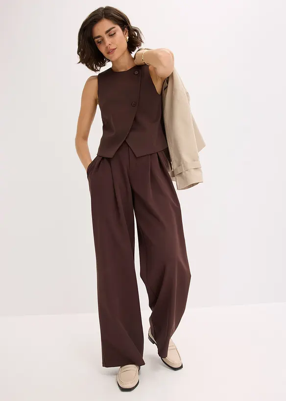 Gilet sans manches en viscose mélangée, bonprix