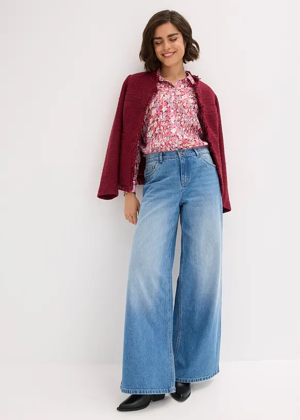 Chemisier à effet brillant, bonprix