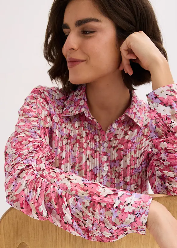 Chemisier à effet brillant, bonprix