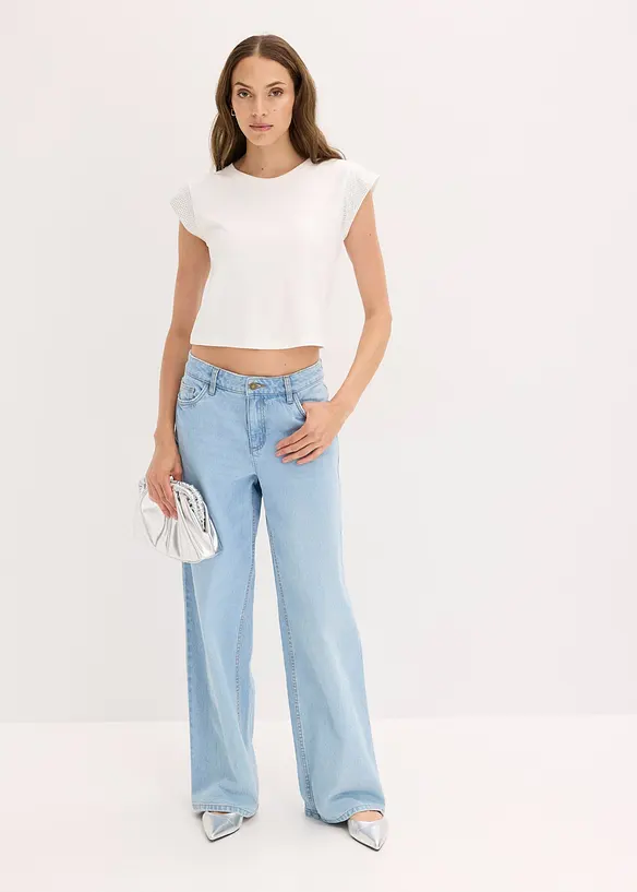 T-shirt &agrave; &eacute;paulettes, bonprix