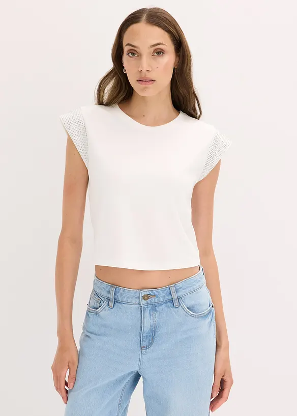 T-shirt &agrave; &eacute;paulettes, bonprix