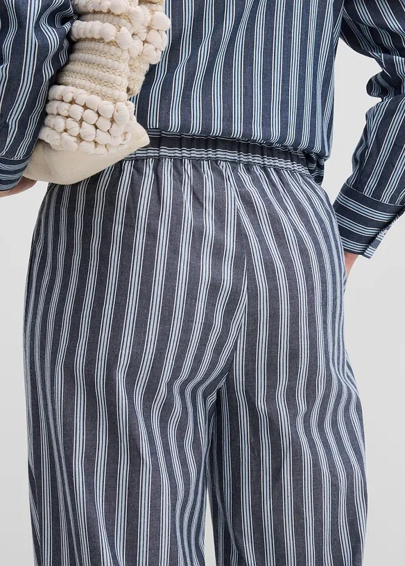 Pantalon palazzo 100% coton, bonprix