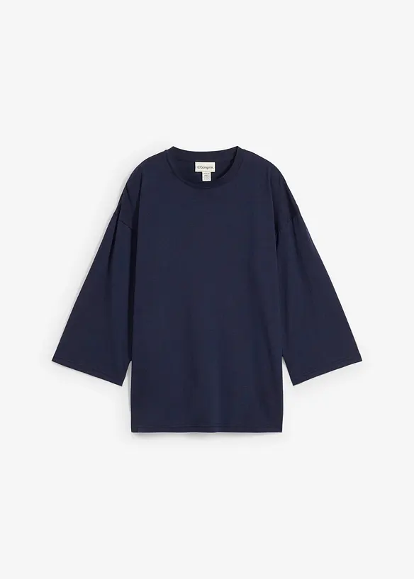 T-shirt coupe trapèze avec soie, bonprix