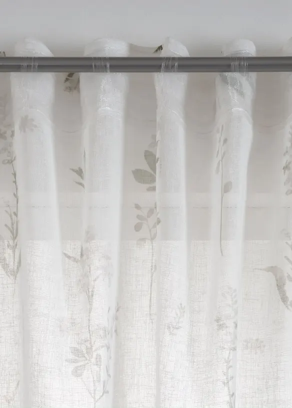 Voilage &agrave; imprim&eacute; floral (1 pce), bonprix