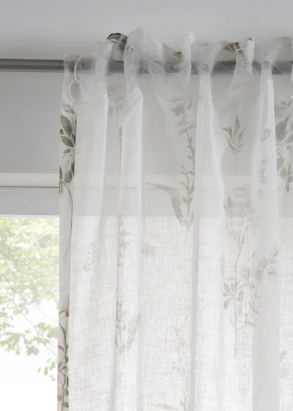 Voilage &agrave; imprim&eacute; floral (1 pce), bonprix