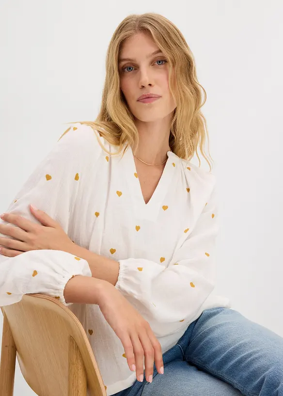 Tunique en gaze de coton, bonprix