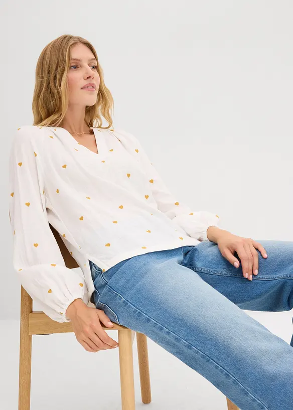 Tunique en gaze de coton, bonprix