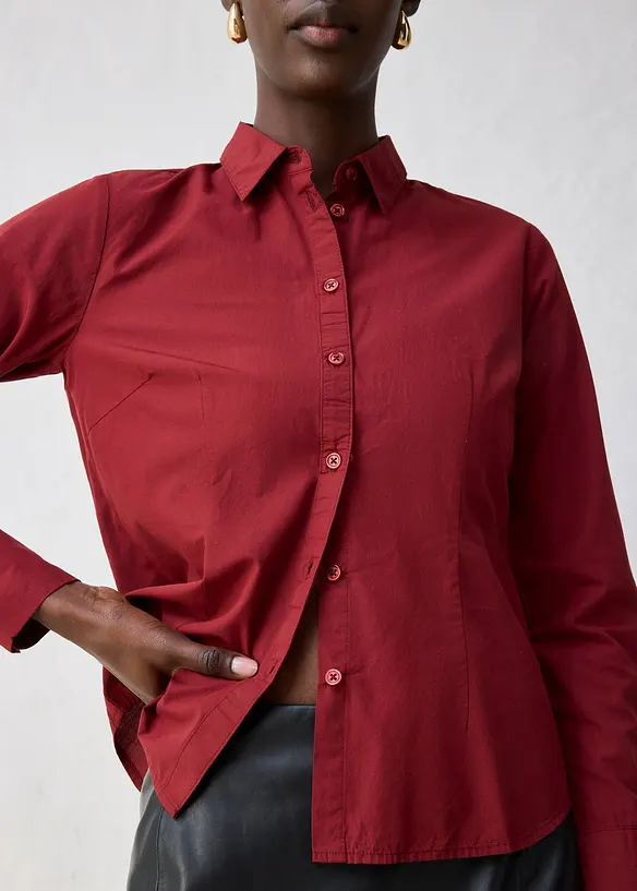 Chemisier en coton et soie, bonprix