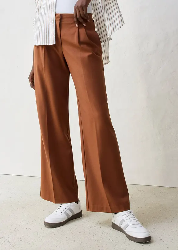 Pantalon à pinces en laine, bonprix