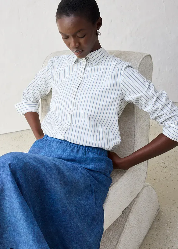 Chemisier coton et soie, bonprix